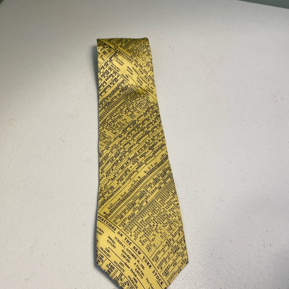 Alynn Neckwear New York Stock Exchange “Crash of ‘29” Silk Tie